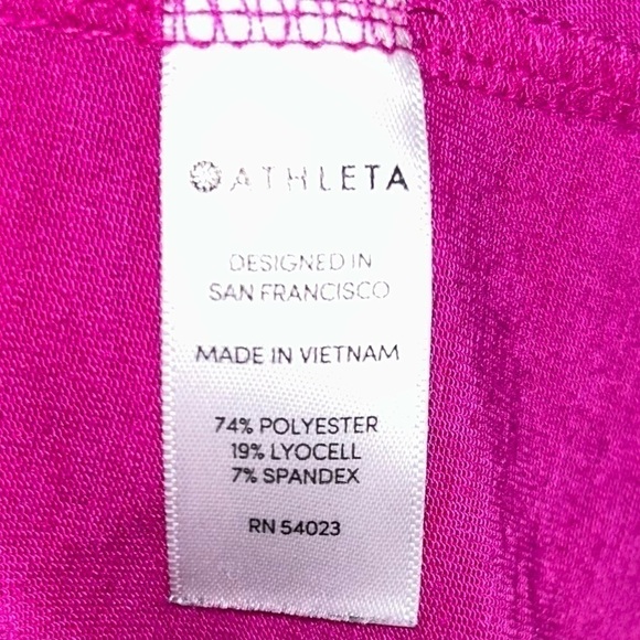 Athleta Tank Top Essence Tie Back Crewneck Pullover Cross Racerback Sleeveless - Picture 8 of 15